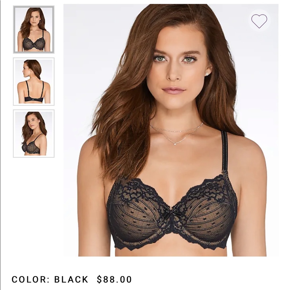 Chantelle black lace bras , multiple sizes
